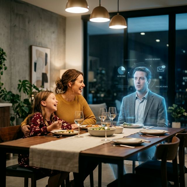 Ghost at the dinner table